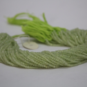 3mm 4mm naturel vert Prehnite facettes Rondelle perles de pierres précieuses brin prix d'usine de gros boutique en ligne maintenant de l'offre du fournisseur - Product Image 1
