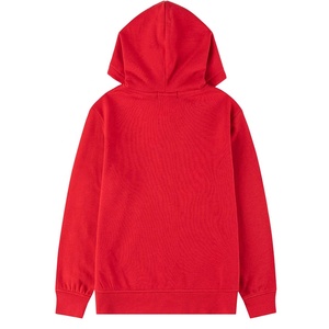 Sudaderas con capucha grandes y altas para hombre, con cremallera bordada, diseño de conejo abrazando, unisex, color rojo. - Product Image 2