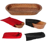 Recipiente de Madera Rústico Natural Ecológico Hecho a Mano, Bolsa de Viaje, Apto para Horno/Microondas/Congelador, Ligero, Apilable, Estilo Americano