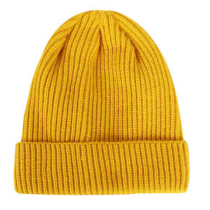 Wholesale Custom Men Women Solid Color Knitted Beanies <b>Caps</b> Outdoos Sport Rolled Cuff <b>Brimless</b> Hat - Product Image 1