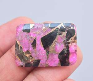 Turmalina con forma de corazón turquesa, turmalina con Mohave, Gema suelta de cobre Turquesa - Product Image 5