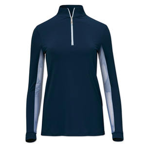 NCI Equitación Manga larga Capa base Alta calidad Damas Competición ecuestre Ligero Cremallera frontal Deportes al aire libre Tops - Product Image 6