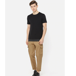 Multi-Pocket Pants High Street Straight-Leg Cargo Pants Street Wear <b>Elastic</b> <b>Waist</b> Casual pant - Product Image 4