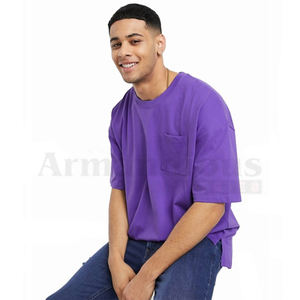 T-shirt oversize pour hommes Gym Sports Casual Fashion Confortable Respirant Microfibre Grande Taille Design vierge - Product Image 2