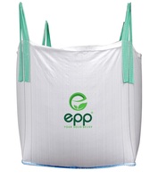 Sacos Jumbo de EPP Vietnam Ton, Bolsas Grandes Transpirables de PP Tejido FIBC con Bafle, Capacidad de 1000 kg, Embalaje a Granel con Fuelle, Fondo Plano