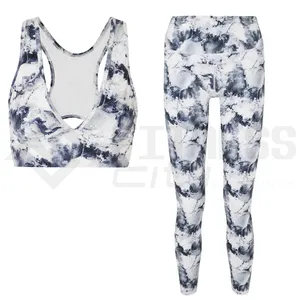 Elasticated Fitness Sportswear Boom Print Women Tracksuits Quality Leggie bra set for sexy girls