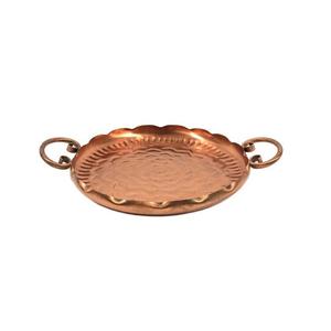 Hôtel Restaurants Cuisine Traiteur Plateau De Service Finition Polie Brillante Plateau Portable Cuivre Métal Plateau De Service Café - Product Image 1