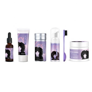 Coffret de cire coiffante et sérum pour tresses et styles capillaires noirs – Marque privée - Product Image 1