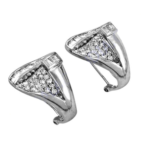 Impressive Exquisite Cubic Zircon 925 Solid Sterling <b>Silver</b> Earring White CZ Coolest Earring Jewellery Gift for Women - Product Image 2