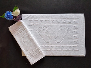 ผ้าฝ้ายเทอร์รี่100% โรงแรม Bathmats, Jacquard และธรรมดา - Product Image 6