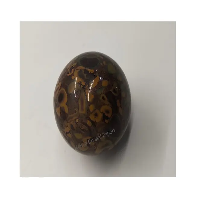 Высококачественный шарик из драгоценных камней кофейной яшмы, лучшее качество, круглый черный и оранжевый шарик из агата