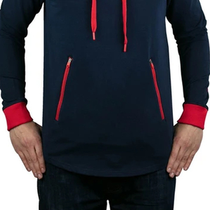 เสื้อฮู้ดสไตล์นักแข่งสีแดงแบบกำหนดเองสำหรับผู้ชาย - Product Image 3