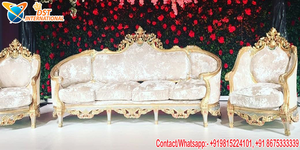 Élégante cérémonie de fiançailles canapé de scène de mariage de rêve causeuse pour mariée marié canapé de mariage adorable scène de réception UK - Product Image 4