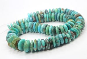 ลูกปัดหินอะริโซน่าสีเทอร์ควอยซ์ธรรมชาติรูปทรงเรียบขนาดประมาณ8นิ้วสำหรับทำเครื่องประดับ11X15MM - Product Image 3