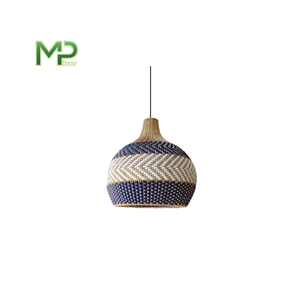 Lámpara colgante de bambú hecha a mano de alta calidad, 1 año de iluminación para el hogar, cubierta decorativa, pantalla de bambú de mimbre asiática moderna - Product Image 4