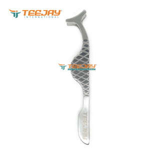 TEEJAY Applicateur de faux cils le plus vendu en acier inoxydable 10 mm avec poignée diamantée finition argentée et pointe dentée de précision - Product Image 6