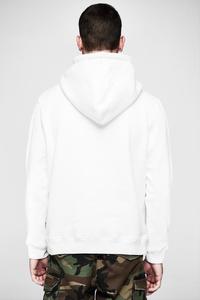 Sudadera con capucha para hombre, con logotipo personalizado, color blanco Simple, venta al por mayor - Product Image 4
