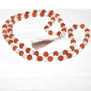 งานหัตถกรรมหินควอตซ์สีทอง JAP Mala สำหรับสวดมนต์ - Product Image 5