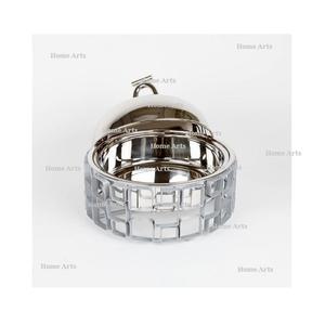 Plato para servir de hierro y acero inoxidable, diseño maravilloso, color plateado y gris, plato para servir comida al precio más bajo - Product Image 1