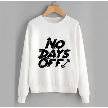 No Days Off – Sweat-shirt pour hommes, mode, personnalisé, Polyester, Plus la taille, imprimé, articles promotionnels, campagne