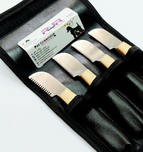 กรรไกรทำจากไม้แบบมีดสำหรับตัดขนสัตว์,มีดม้วนทำจากไม้สำหรับสุนัขประเภทเทอร์เรียหวีสำหรับสัตว์เลี้ยง Rakes Fox Cat Coat - Product Image 5