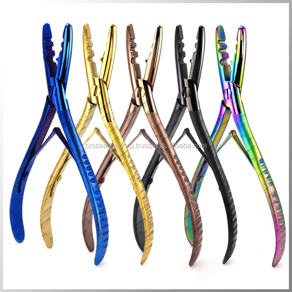 Hair Extension Accessories Tools Soft Handle Hair Extension Plier Stainless Steel with Your Logo Wholesale Prices 6.5" Plier