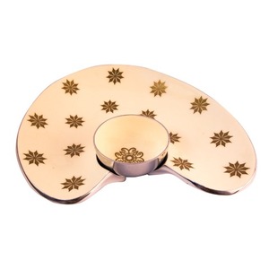 Plateaux de chips et de trempette contemporains émaillés faits à la main fantaisie élégant personnalisé moderne élégant pour la cuisine - Product Image 1