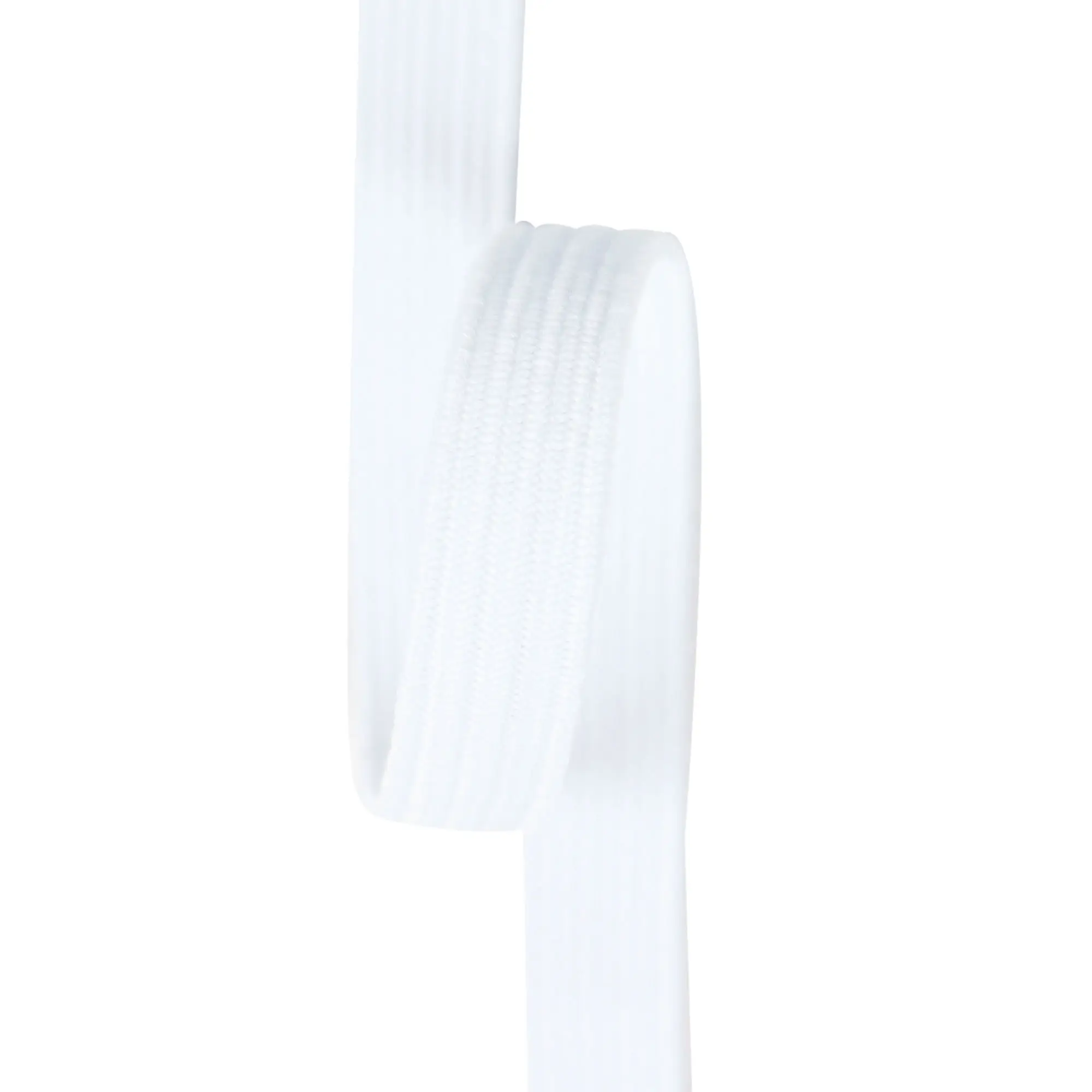 Плоский эластичный белый и черный полиэфирный Плетеный Плоский эластичный прочный и мягкий рулон 100 метра для одежды, одежды, шитья 6 мм