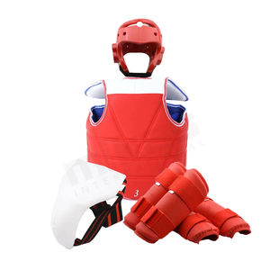 Protecteur de corps de Taekwondo personnalisable, équipement de protection, gants de combat en cuir pour le sport avec logo personnalisé - Product Image 4