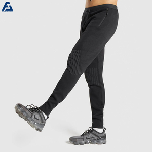 Pantalon de survêtement pour hommes de haute qualité Slim Fit 4XL tissu en nylon poches latérales à fermeture éclair motif empilé pantalon de style décontracté Gym - Product Image 4