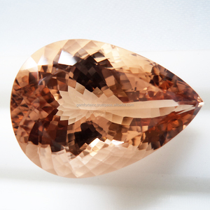 Piedra Preciosa de Morganita Suelta, Corte Facetado, Calidad Superior para Joyería, Morganita Natural de Forma Rectangular, Morganita Color Durazno - Product Image 2
