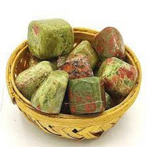 Piedra de unakita caída de cristal natural, piedras curativas, ágata de guijarros, gemas caídas, Ágata Navazish - Product Image 5