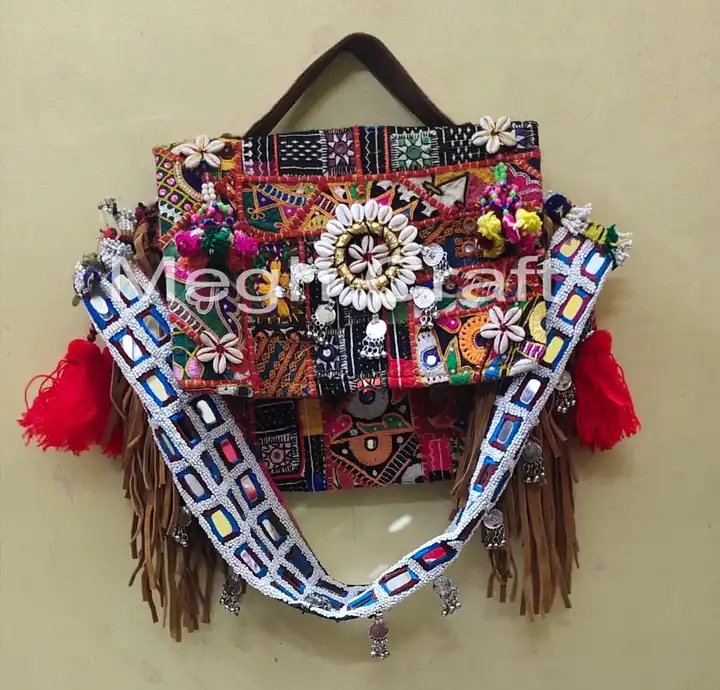 Hand Embroidered Ethnic Tote Banjara bag, Bohemian bag
