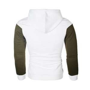 Sweat à capuche en coton imprimé Hip Pop d'hiver pour hommes Streetwear vente en gros avec motif solide et techniques de teinture unie - Product Image 4