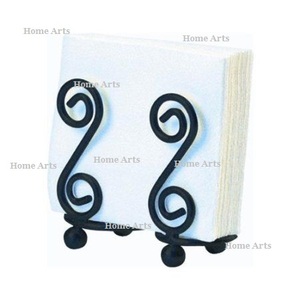 Fabulous Design Iron Napkin Holder Organizer Bestest Quality <b>Black</b> Color Customizable Table Top Accessories - Product Image 5