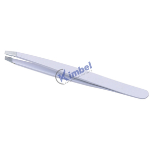 Pincettes à sourcils pointues, pincettes inclinées, en acier inoxydable, de couleur noire, avec votre Logo, lot de 2 pièces - Product Image 4