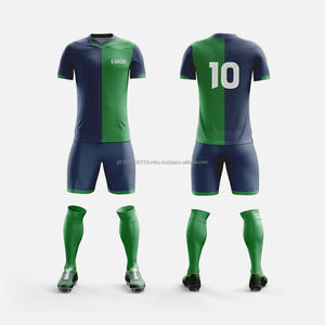 Ensemble de maillots de football pour enfants, designs personnalisés en gros, vêtements de sport d'équipe originaux, maillot de football pour adultes, vêtements de football d'équipe - Product Image 2