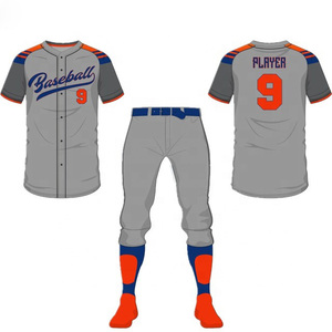 Uniformes de baseball de qualité supérieure 100% polyester, maillot et pantalon de baseball personnalisés pour hommes - Product Image 6