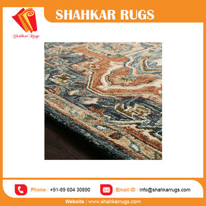 Custom Size Modern Design Wool <b>Rug</b> Hand Tufted Rust Multi-Color Prayer Style for Home Office Dining Room <b>Thick</b> Plush Pile - Product Image 6