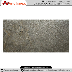 Feuille de finition en ardoise naturelle, dorée et verte, Anu Impex - Product Image 2