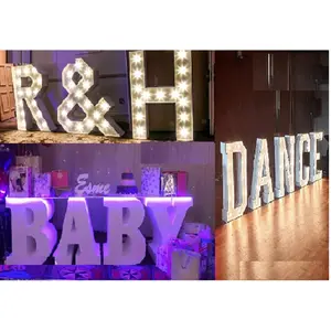 Marquee Letters For Wedding Party Decor Customized Wedding Decoration Marquee Letters LED Letter Table Wedding Decoration