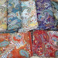 Tissu de coton indien fait à la main en gros Jaipur Sanganeri bloc de main tissu imprimé matière première tissu de robe