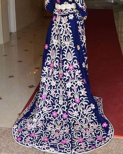Royal 2019 robe longue marocaine belle créatrice avec broderie lourde Zardozi pour vêtements indiens et pakistanais - Product Image 4