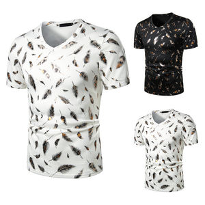 T-shirt pour hommes, en coton, surdimensionné, estival et pas cher, avec impression personnalisée, offre spéciale, - Product Image 2