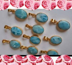 Colgante de Gema larimar Natural - Product Image 1