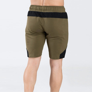กางเกงกีฬาขาสั้นผู้ชาย ผ้าฟลีซ ซับเหงื่อ แห้งเร็ว ยืดหยุ่น ระบายอากาศได้ดี ผ้ายืดผสมคอตตอน/สแปนเด็กซ์ มีเชือกผูกเอว สำหรับวิ่ง - Product Image 2
