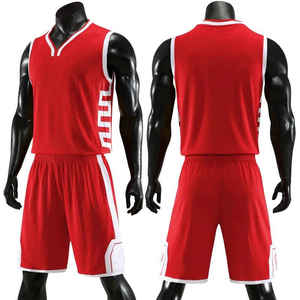 Maillot de basket-ball universitaire personnalisé unisexe, cousu, 100% polyester, antibactérien, col en V, maillot de basket-ball personnalisé - Product Image 5