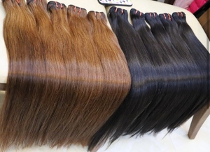 Raw Cuticle Aligned Single Donor Straight Human <b>Hair</b> <b>Extensions</b> Human <b>Hair</b> <b>Wigs</b> Available at Best Price From India - Product Image 2