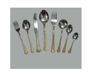 Ensemble de couverts en laiton et acier inoxydable, design moderne, taille personnalisée, pour hôtels et restaurants. - Product Image 1