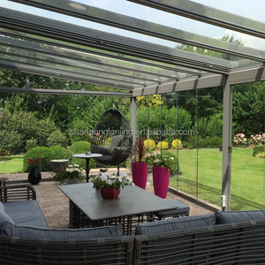 Verre trempé <span class=keywords><strong>sur</strong></span> <span class=keywords><strong>mesure</strong></span> pour moulures de toit incliné de véranda en aluminium, pour serres de jardin et hôtels – Fabricant de cadres de véranda - Product Image 4